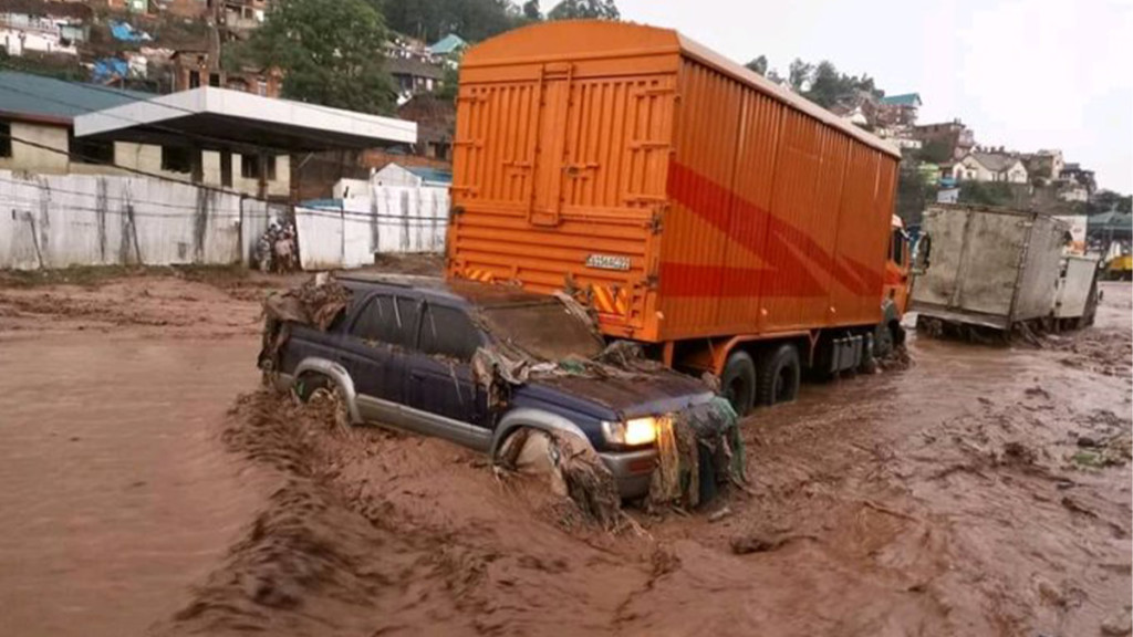 Pluie diluvienne à Bukavu au Sud-Kivu