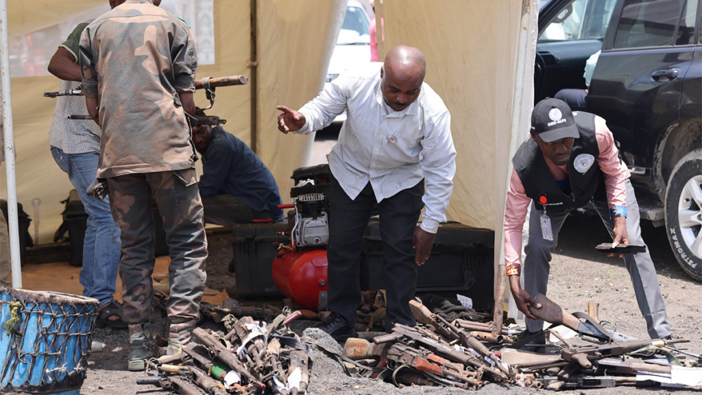 Marquage des armes légères et lourdes à Goma