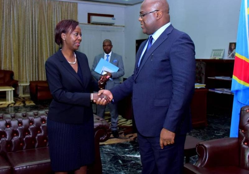 Félix Tshisekedi a reçu Louise Mushikiwabo à Kinshasa