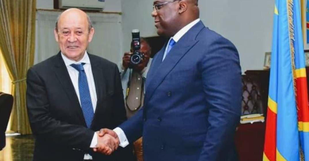 Fatshi et Le Drian La France renoue avec la RDC 7 ans après