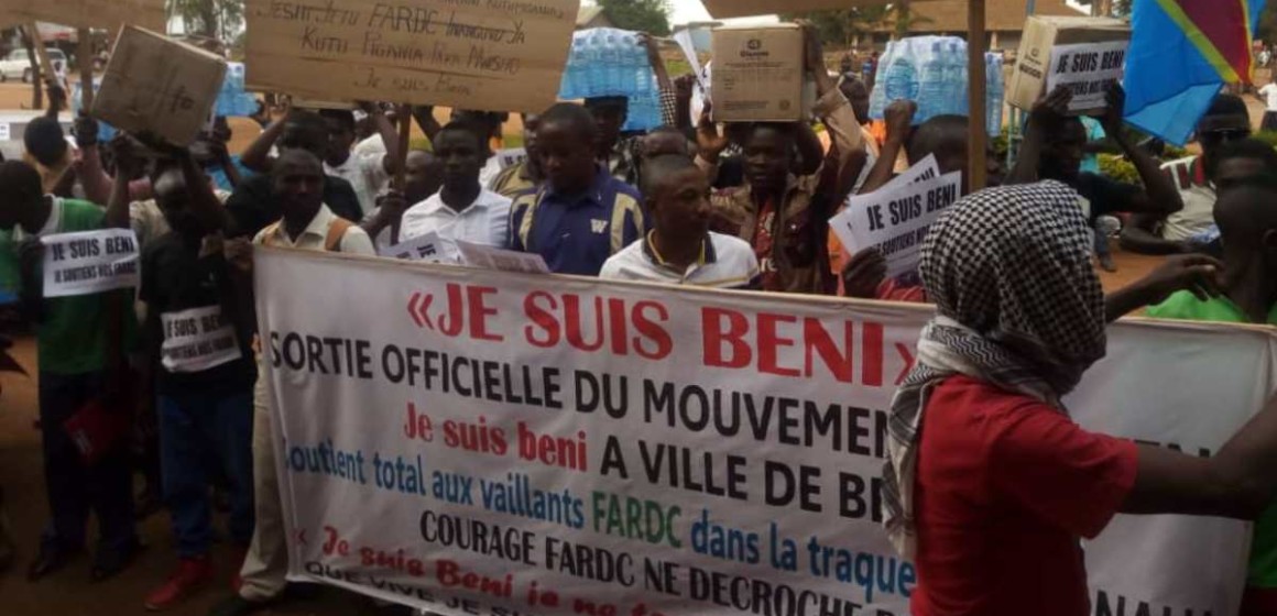Beni le mouvement citoyen « Je suis Beni » fait don de vivres aux Fardc