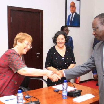 Ilunkaamba et Zerrougui Michelle Bachelet était à la Primature pour les droits de l’homme