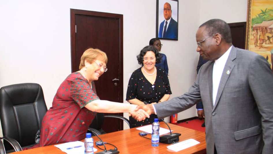 Ilunkaamba et Zerrougui Michelle Bachelet était à la Primature pour les droits de l’homme