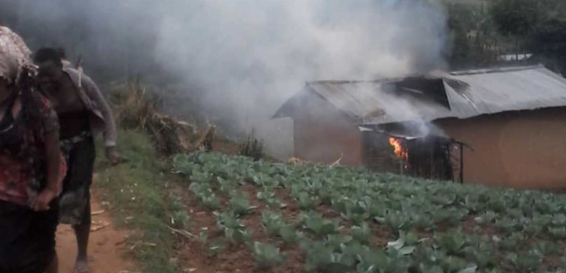 Maisons incendiées Nord-Kivu