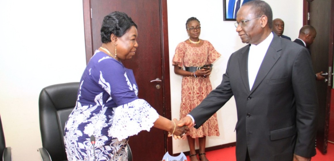 Min centrafiricaine déf Marie Noelle Koyara, ministre centrafricaine de la Défense à la Primature