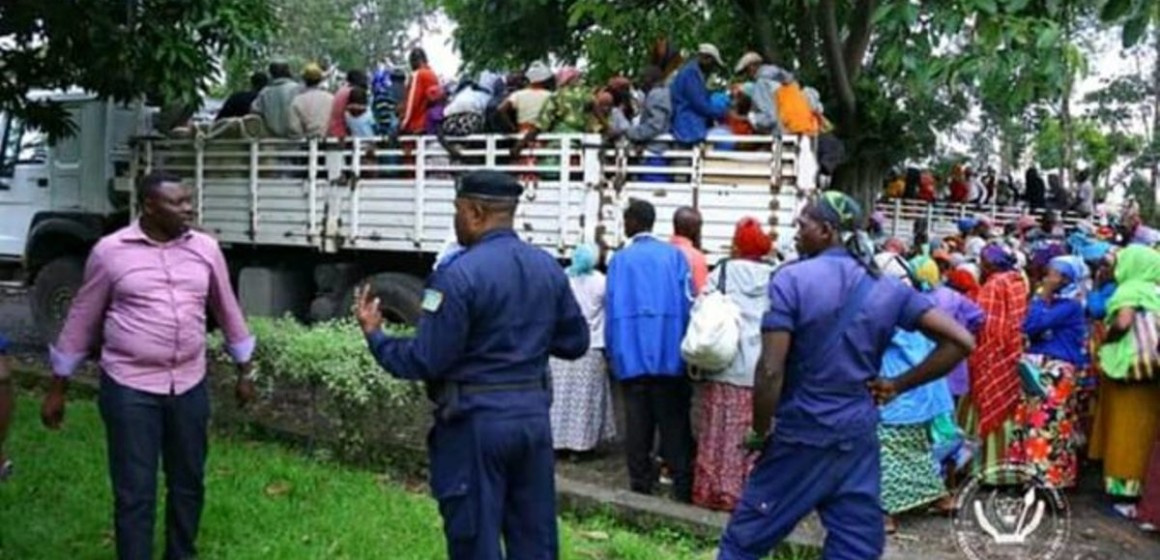 Début de rapatriement des 1400 burundais clandestins qui campaient à Goma