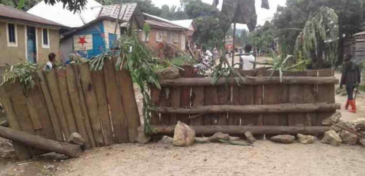 Vive tension ce matin à Sake, la population barricade la route de Kitshanga