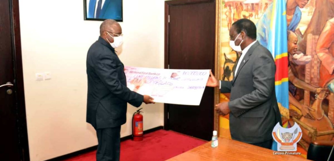 Afriland Bank offre Cent millions de Fc au gouvernement Ilunkamba