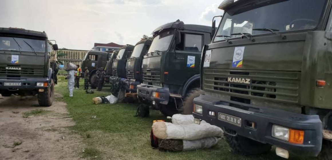 Covid-19 : les premiers camions des FARDC chargés de vivres sont déjà à Kinshasa