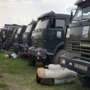 Camions FARDC approvisionnement Kin Covid-19 : les premiers camions des FARDC chargés de vivres sont déjà à Kinshasa