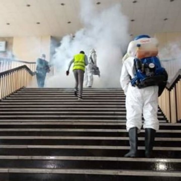 Désinfection du Palais du peuple