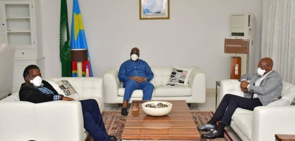 Félix Tshisekedi et Joseph Kabila à Nsele