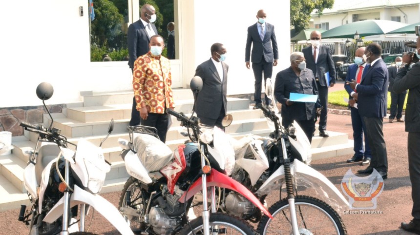 Covid-19 : la Société Tiex fait un don de motos à l’Etat Congolais