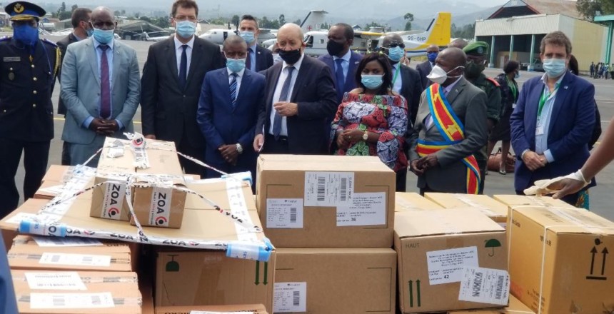Covid-19: l&rsquo;UE a apporté un lot important de matériels de prévention au Nord-Kivu