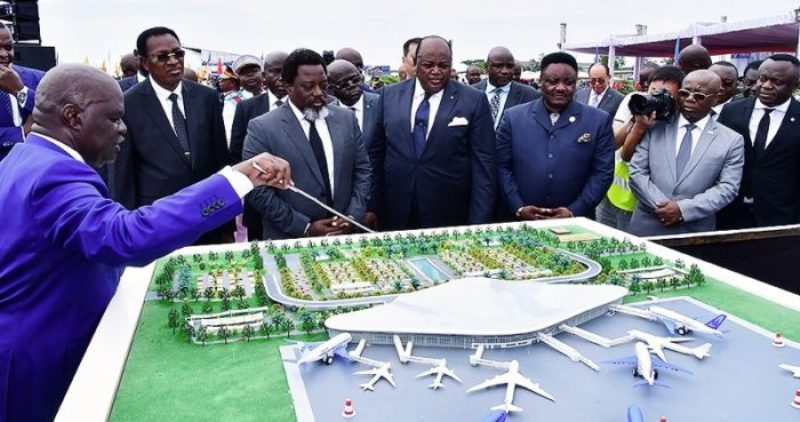 Maquette-Nouvel-aérogare-de-Ndjili Claudel Lubaya exige une enquête indépendante sur la créance de 555 millions USD due à EXIM-Bank