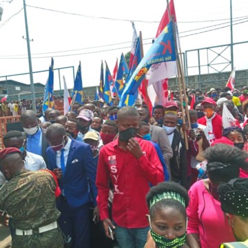 Billy Kambaleà Goma Le ministre de la Jeunesse en mission de résolution des problèmes de la Jeunesse à Goma (Nord-Kivu)