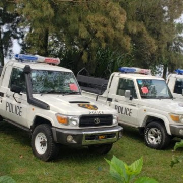 La police du Nord-Kivu dotée de 5 jeeps pour sa mobilité dans la sécurisation de la population