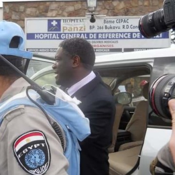 Bukavu : des casques bleus de la MONUSCO sécurisent Denis Mukwege et l’Hôpital de Panzi