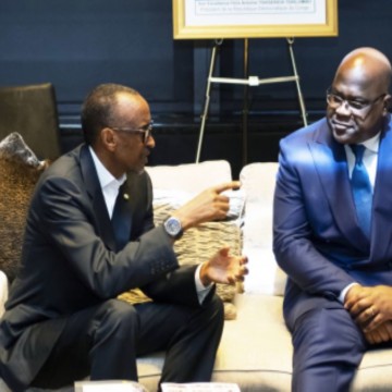 Tshisekedi-Kagame (1) Félix Tshisekedi et Paul Kagame