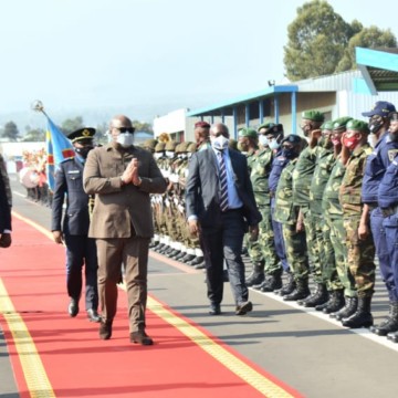 Le président Félix Tshisekedi est arrivé à Goma