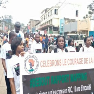 Kisangani : la marche pacifique du 10-ème anniversaire du Rapport Mapping dispersée brutalement par la police