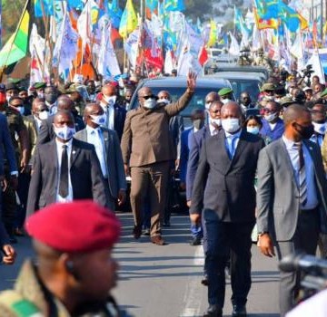 Tshisekedi_felix bain de foule à Goma Félix Thisekedi à Goma