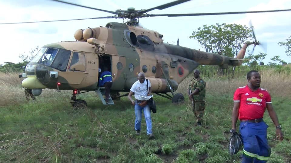 Helico-zambien Hélico FARDC