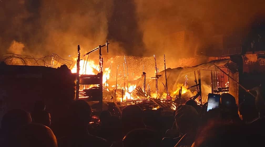 Incendie à Goma