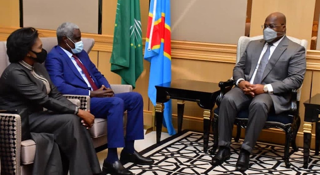 Rdc/UA: Moussa Fakhi chez Félix Tshisekedi