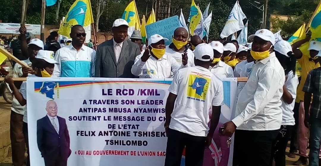 Beni : Le RCD-KML dans la rue pour soutenir Félix Tshisekedi