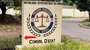 Entrée du siège du Conseil d'Etat à Kinshasa