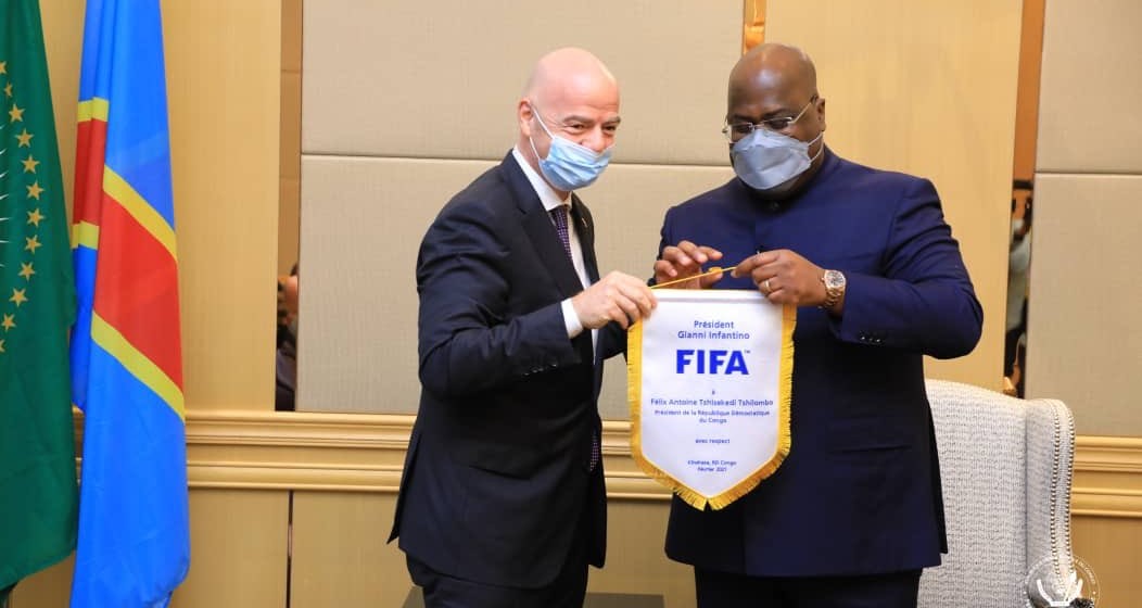 Félix tshisekedi et Gianni Infantino