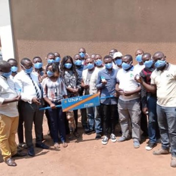 Journalistes membres de l'UNPC Ituri
