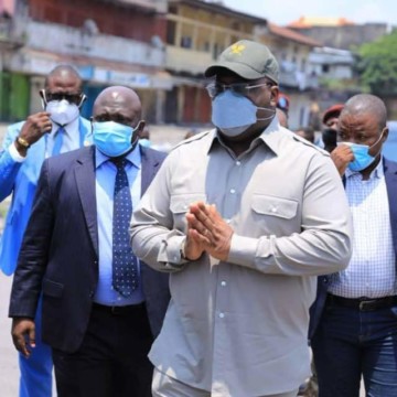 Félix Tshisekedi au marché central
