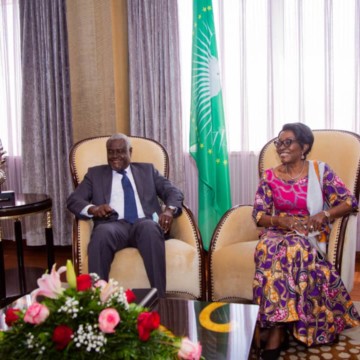 Moussa Faki et Marie Tumba Nzeza