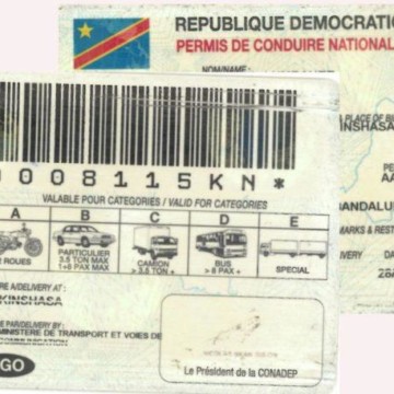 Permis de conduire RDC