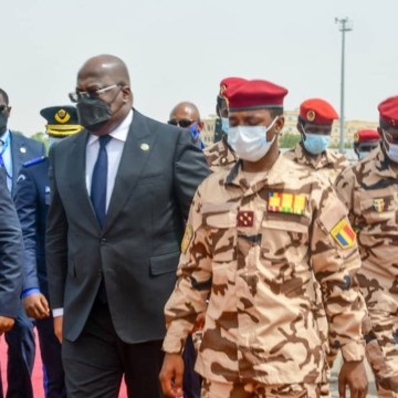 Félix Tshisekedi aux obsèques de Idriss Déby