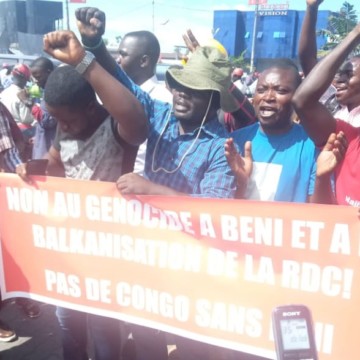 Jeunes de Goma contre la Monusco