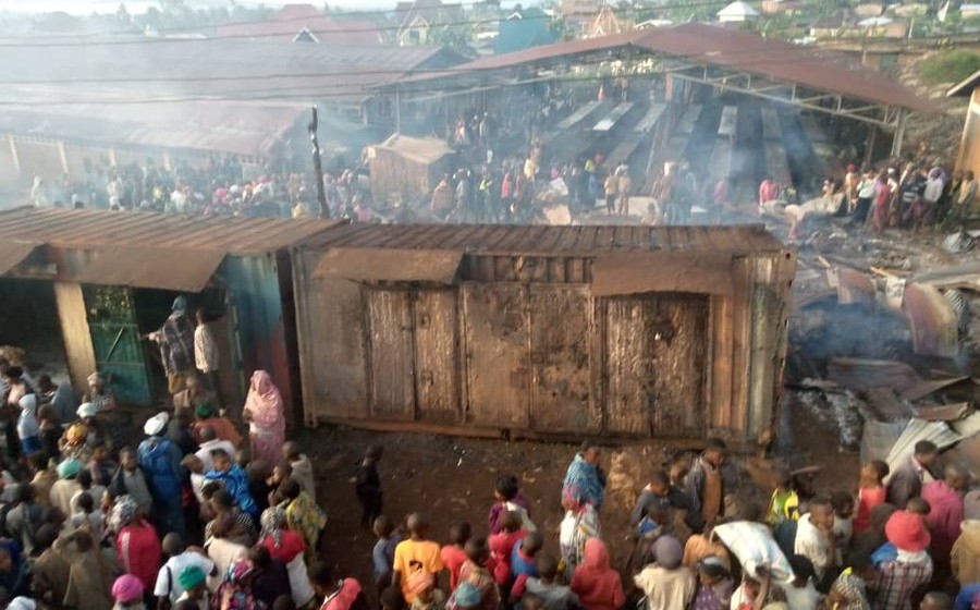 Incendie au marché de Kavumu, Sud-Kivu