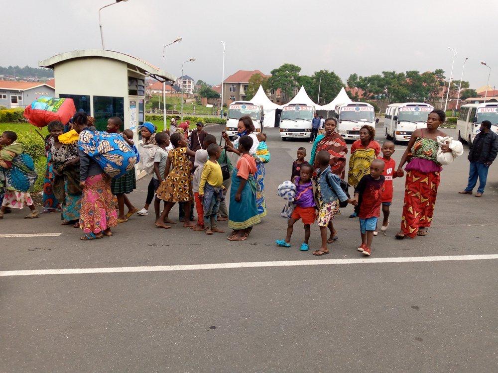Congolais évacués au Rwanda