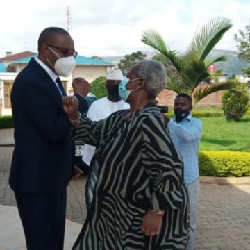 Bintou Keita et Théo Ngwabidje