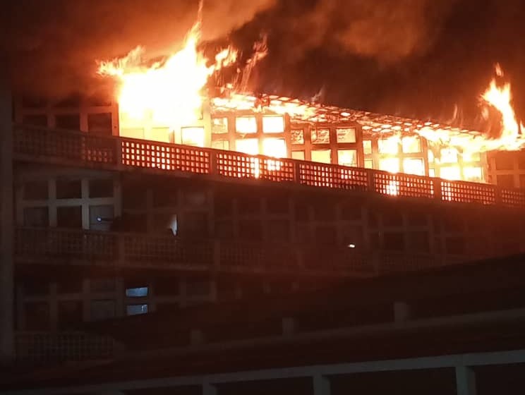Incendie à l'ISP Bukavu