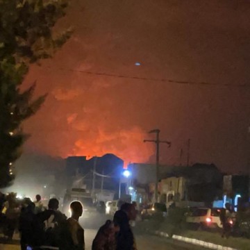 Eruption volcan Nyiragongo