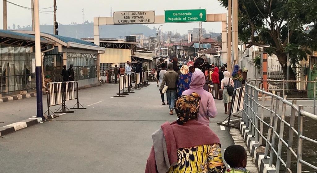 Congolais de retour à Goma après l'éruption