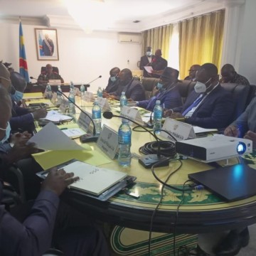 Ministres en réunion à Goma après éruption Nyiragongo