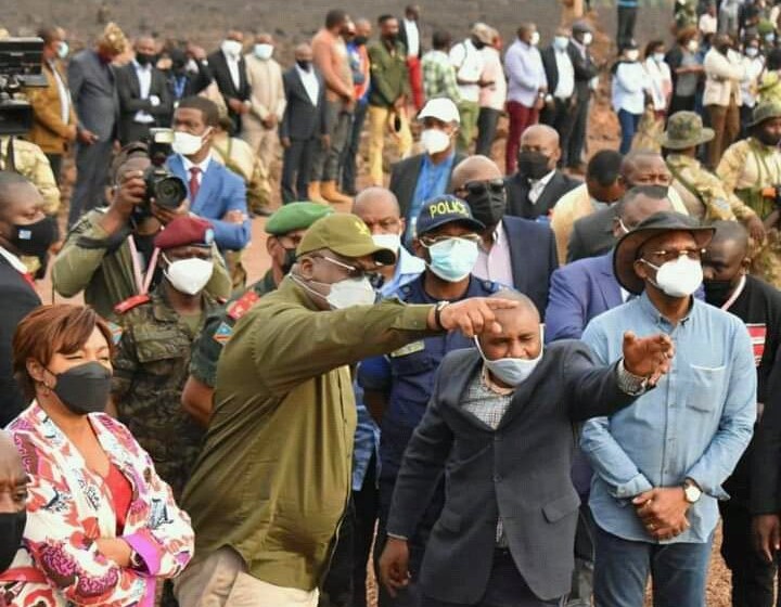 Félix Tshisekedi à Kibati