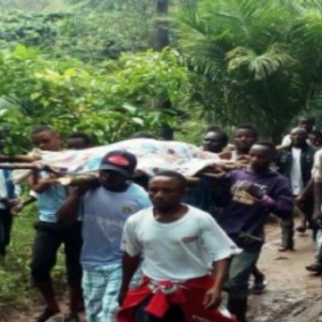 Corps transporté en Ituri