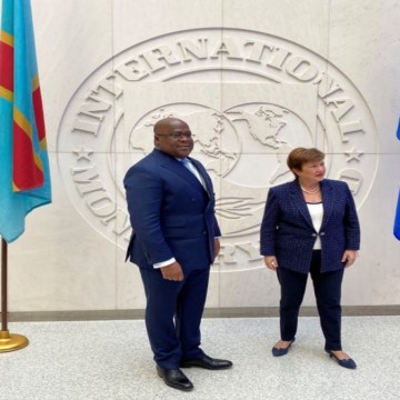 Félix Tshisekedi et Katerina Georgina