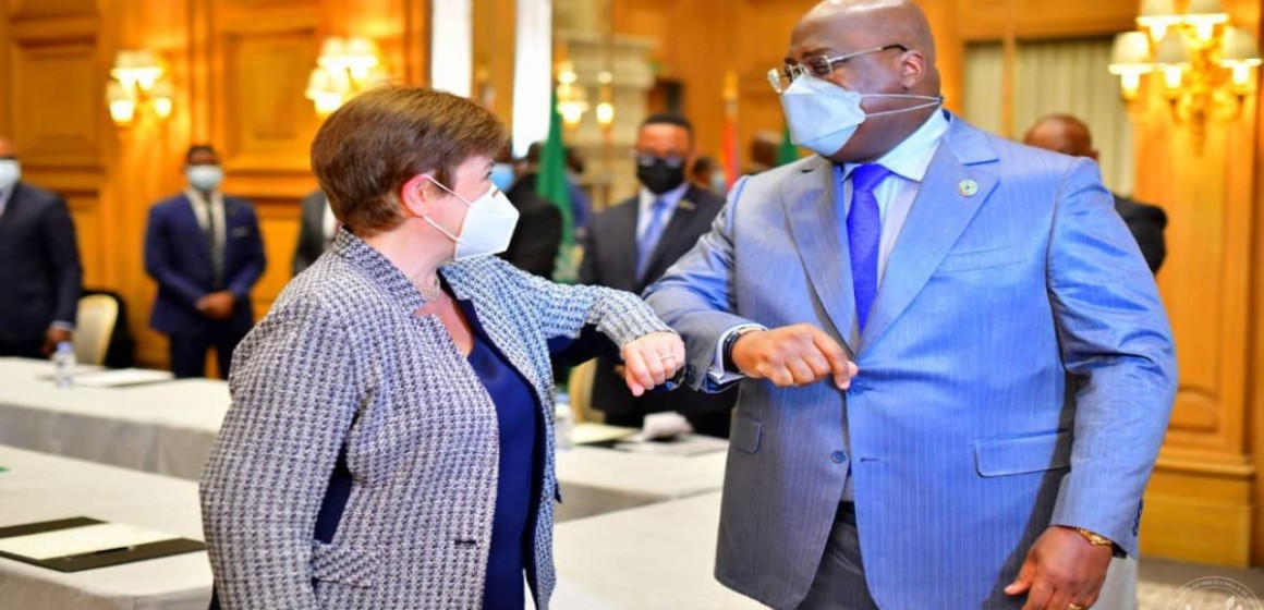 Félix Tshisekedi et Kristina Georgina DG FMI
