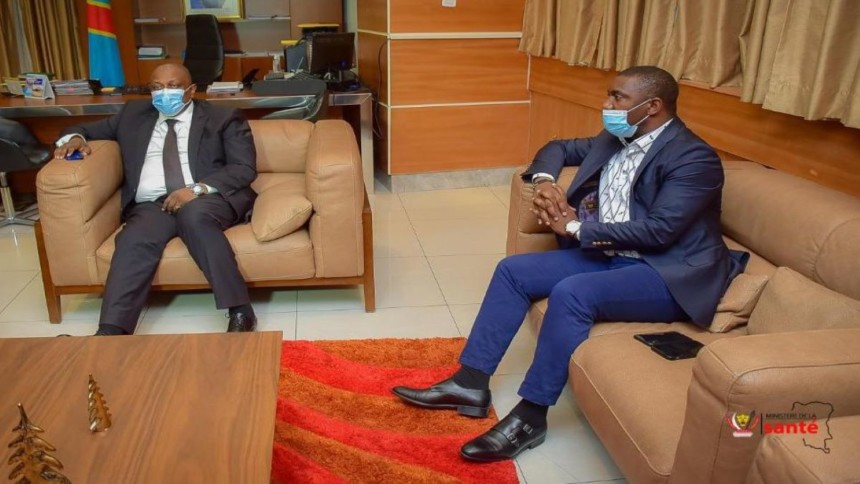 Patrick-Munyomo et le ministre de la Santé